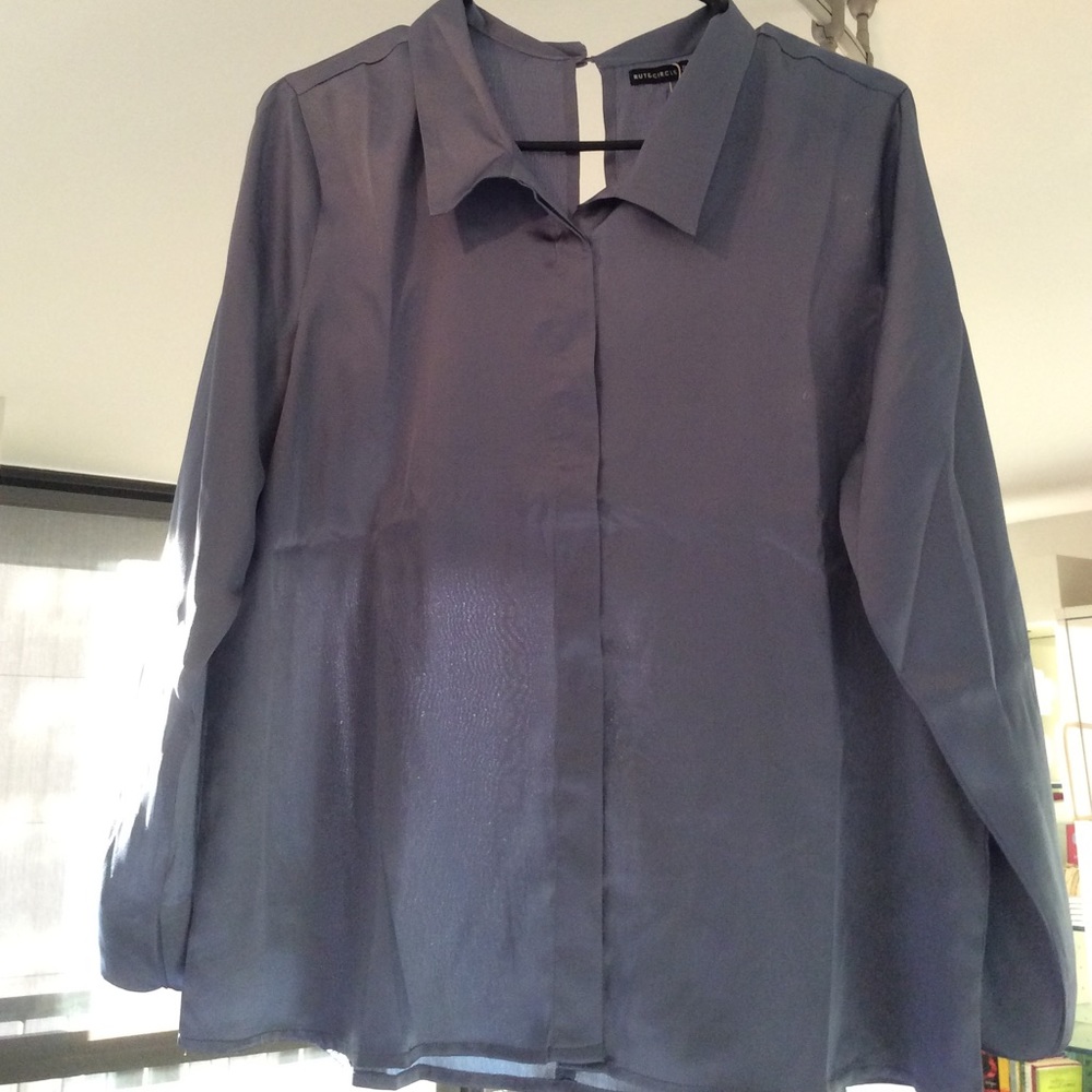 Powder blue blouse